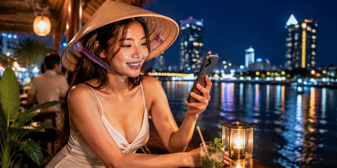 Baccarat và hình ảnh nón lá truyền thống vùng đồng bằng sông Cửu Long